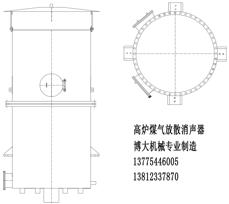 消声器图、消音器结构图